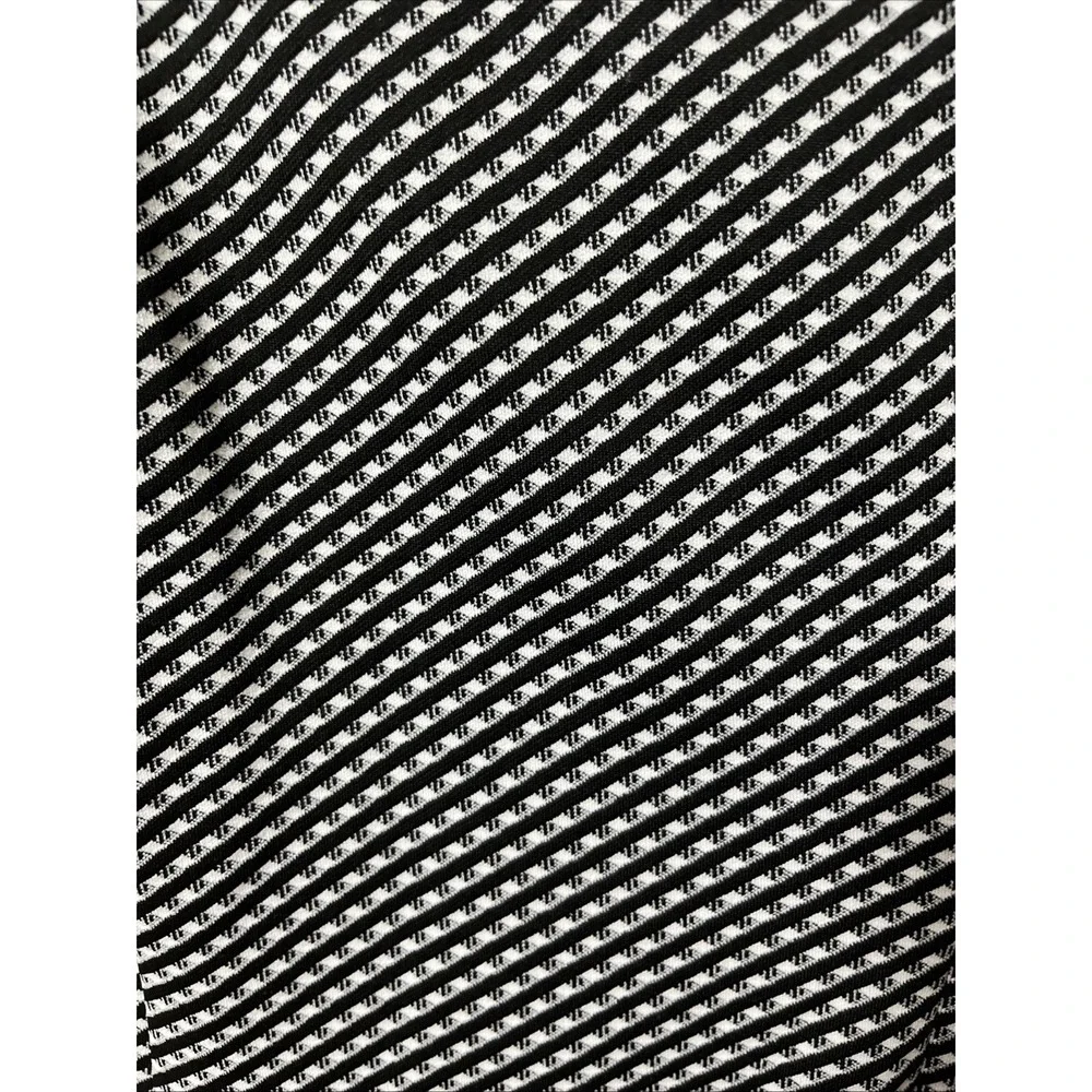 Theory Black & White Grid Print Knit Dress 0 Polished Tailored Monochrome Clean